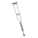 CRUTCH, ALUM PSH-BTN ADLT MED5' 2"-5" 10" (8/CS) MEDLNE, 8/CS