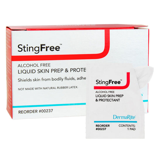 Stingfree Skin Barrier Wipe Nonsterile, Alcohol-Free, 500/Cs