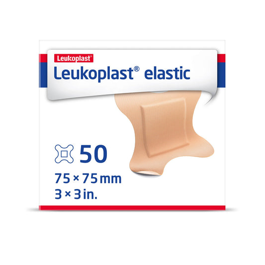 Leukoplast® Elastic Adhesive Strip, 3 X 3 Inch Four-Wing, 50/Bx