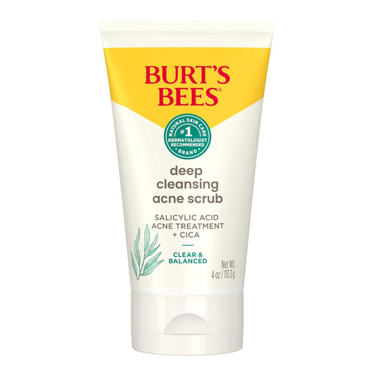 Burt'S Bees® Natural Acne Solutions Deep Cleansing Scrub With Salicylic Acid, 3/Ct