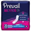 Prevail® Daily Pads Moderate Bladder Control Pad, 9¼-Inch Length, 180/CS