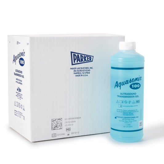 Aquasonic® 100 Transmission Ultrasound Gel, 1-Liter Bottle With Dispenser Cap, 6/Bx