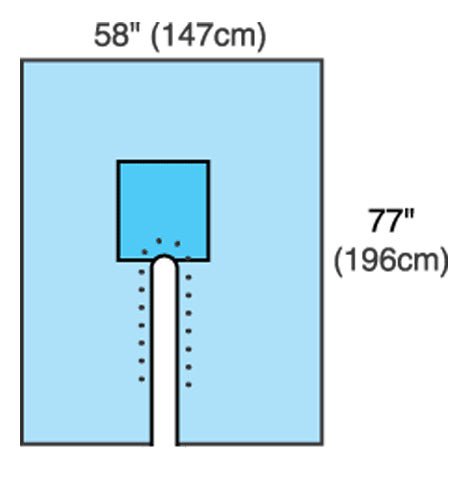 Cardinal Health™ Sterile Split Drape, 77 X 120 Inch, 10/Cs
