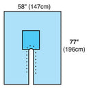 Cardinal Health™ Sterile Split Drape, 77 x 120 Inch, 10/CS