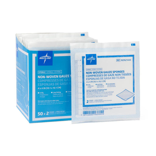 Avant Gauze® Sterile Nonwoven Sponge, 4 X 4 Inch, 4-Ply, 600/Cs