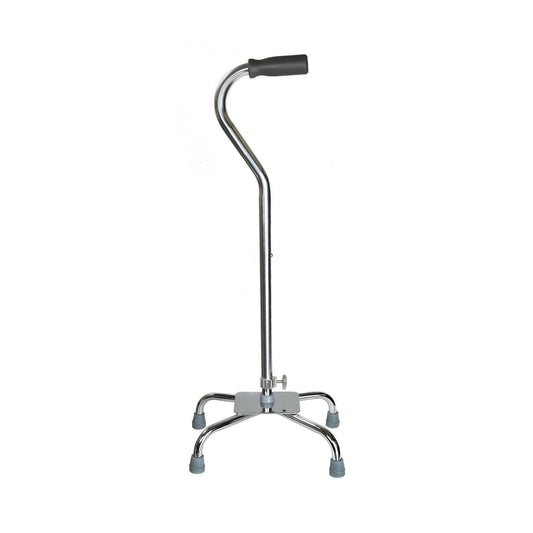 Mckesson Steel Chrome Offset Quad Cane, 29 – 37.5 Inch, 4/Cs