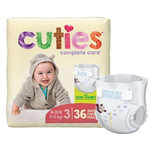 Cuties® Premium Diaper, Size 3, 4/CS