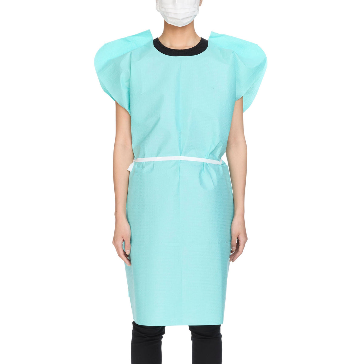 Mckesson Patient Exam Gown, One Size Fits Most, Teal, 50/Cs