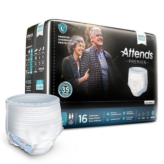 Attends® Premier Underwear, Large, 64/Cs