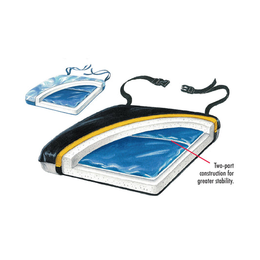 Skil-Care™ Econo-Gel Seat Cushion, 16 X 16 X 2 Inch, 1/Ea