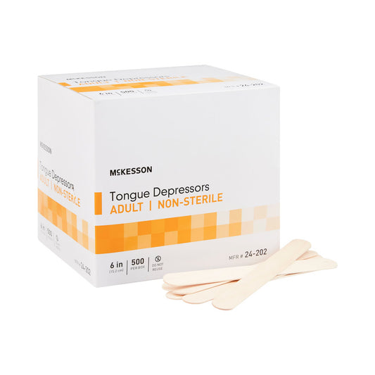McKesson Tongue Depressors for Adult Use, Nonsterile, 10/CS