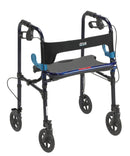 drive™ Clever-Lite Four-Wheel Rollator, Blue, 1/EA
