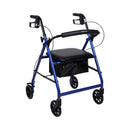 MCKESSON FOLDING ALUMINUM FOUR-WHEEL ROLLATOR, BLUE, SOLD AS 1/EACH MCKESSON 146-R726BL