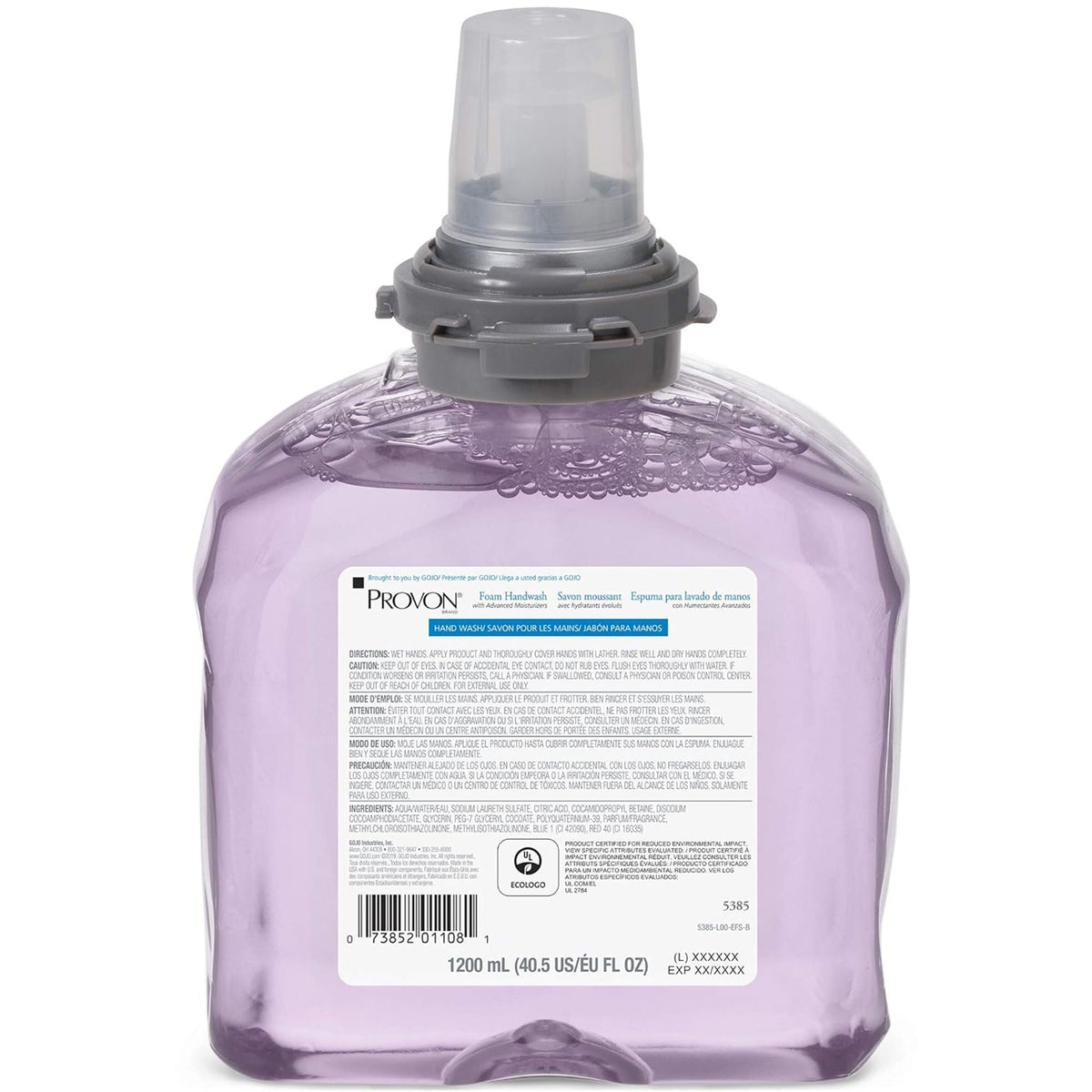 Provon® Foaming Handwash, 1,200 mL Dispenser, Refill Bottle, Cranberry Scent, 1/EA