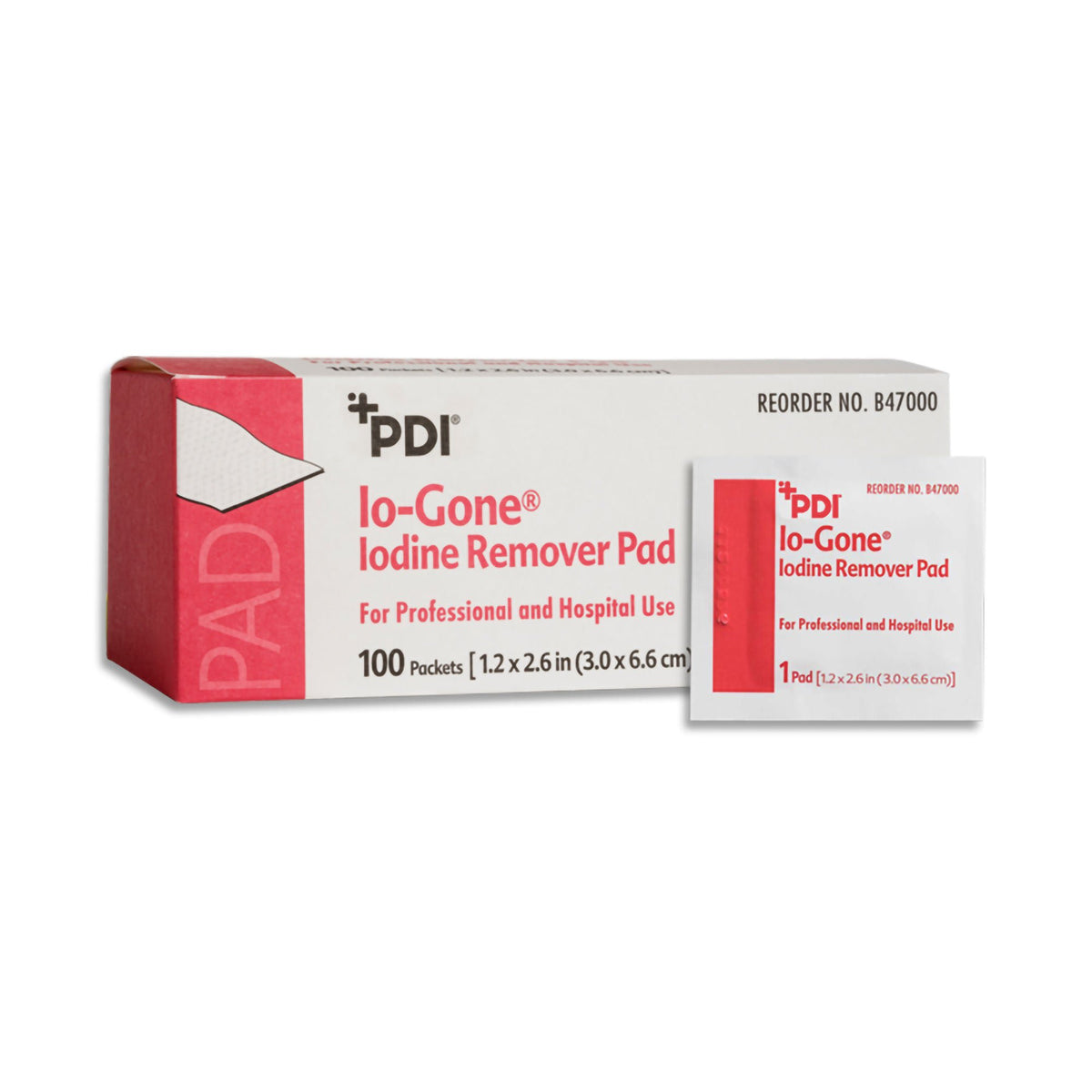 Io-Gone Iodine Removal Wipe, 3 x 6.6 centimeters, 1000/CS