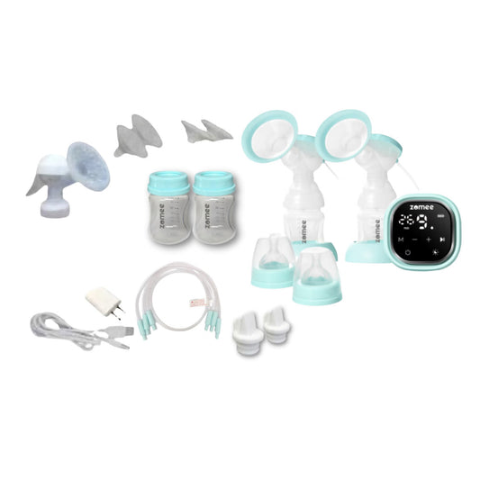 Zomee Double Electric Breast Pump Kit, 1/Ea