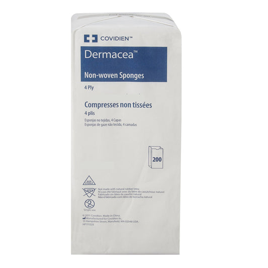 Dermacea™ Nonwoven Sponge, 3 X 3 Inch, 4-Ply, 4000/Cs