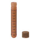 TUBE, CENTRIFUGE RND BASE SCREW TOP BRN 5ML 75X13MM (1000/CS, 1/CS