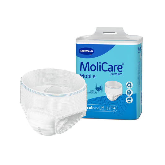 Molicare Premium Mobile 6D Incontinence Underwear For Adults, Medium, 14/Bg