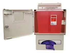 Complete Locking In-Room System Sharps Container, 1/EA