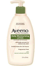 Aveeno® Daily Moisturizing Body Lotion Fragrance Free, 12-ounce Pump Bottle, 1/EA
