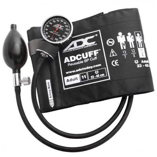 American Diagnostic Sphygmomanometer, Black, Size 11 Cuff, Pocket Size, 1/Ea