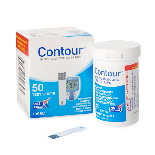 Bayer Contour® Blood Glucose Test Strips, 1200/Cs