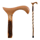Brazos™ Twisted Hickory Derby Rustic Walking Cane, 34-Inch Height, 1/EA