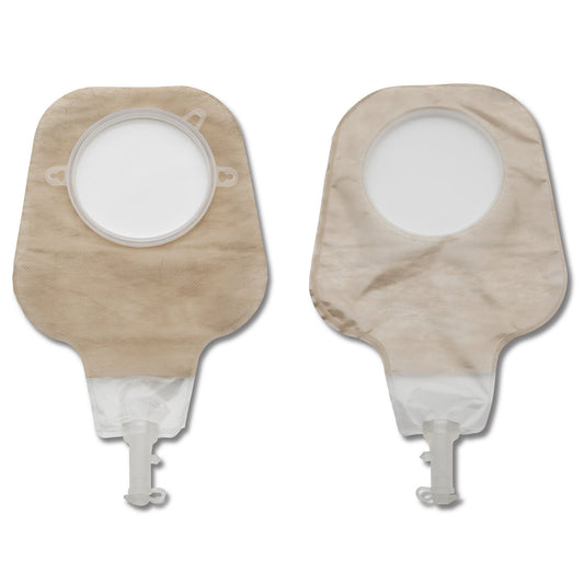 New Image™ 2-Piece Ultra-Clear Ostomy Pouch, Pre-cut to Fit 102 mm Stoma, Yellow, 10/BX