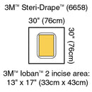 3M™ Steri-Drape™ Sterile Large Pouch Surgical Drape, 30 x 30 Inch, 5/BX