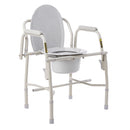 drive™ Deluxe Steel Drop-Arm Commode Chair, 1/EA