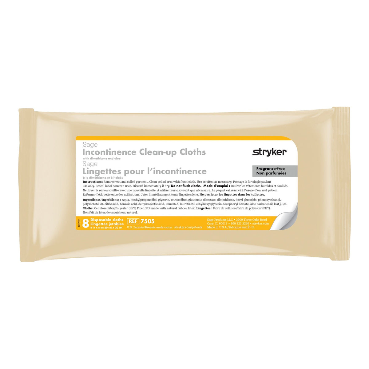 Sage Incontinent Care Wipe, 30/Cs