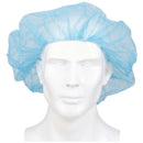 MCKESSON DISPOSABLE BOUFFANT SURGICAL CAPS, BLUE, ELASTIC CLOSURE, X-LARGE, 24", SOLD AS 500/CASE MCKESSON 40181100