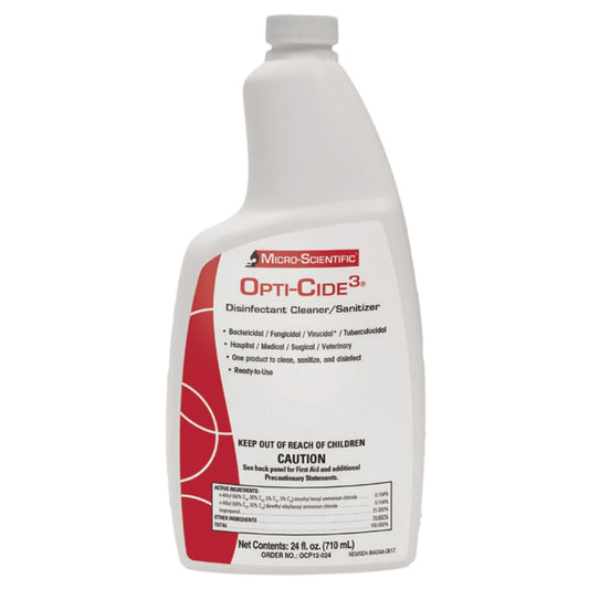 Opti-Cide 3® Disinfectant Cleaner, 24-Ounce Bottle, 12/Cs