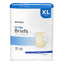 MCKESSON ULTRA HEAVY ABSORBENCY INCONTINENCE BRIEF, EXTRA LARGE, SOLD AS 4/CASE MCKESSON BRULXL