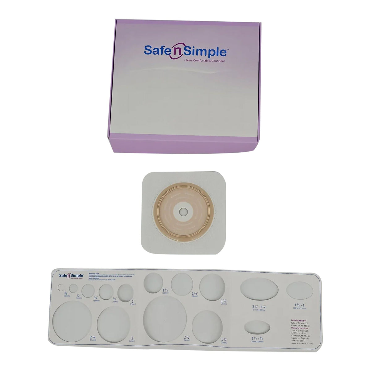 Barrier, Ostomy 2Pc Ext Tape Collar Wht 2 3/4" (5/Bx 8Bx/Cs), 40/Cs