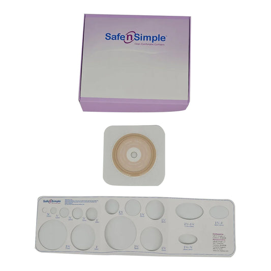 BARRIER, OSTOMY 2PC EXT TAPE COLLAR WHT 2 3/4" (5/BX 8BX/CS), 40/CS