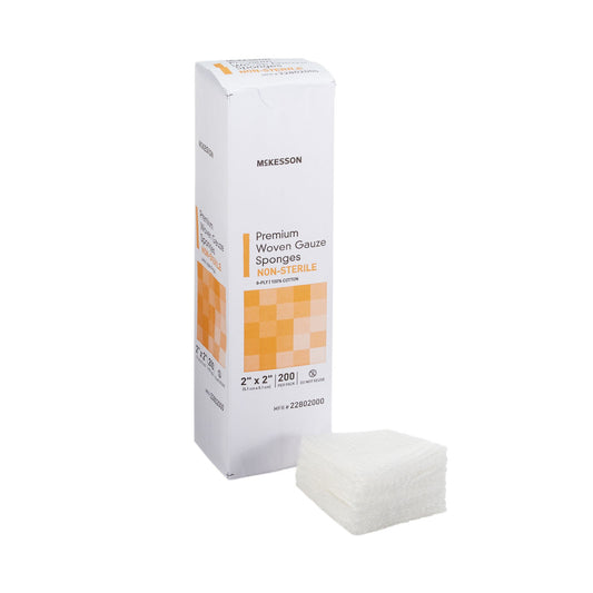 Mckesson Gauze Sponge, 2 X 2 Inch, Eight Ply, 5000/Cs