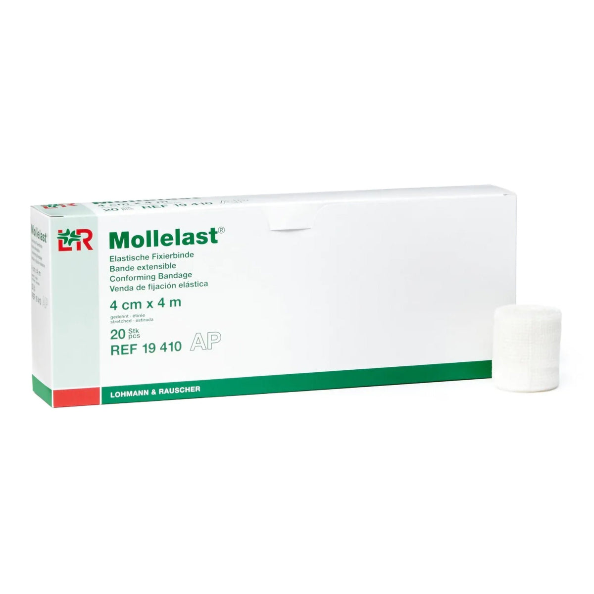 Mollelast® Conforming Bandage, 4 Centimeter X 4 Meter, 20/Pk