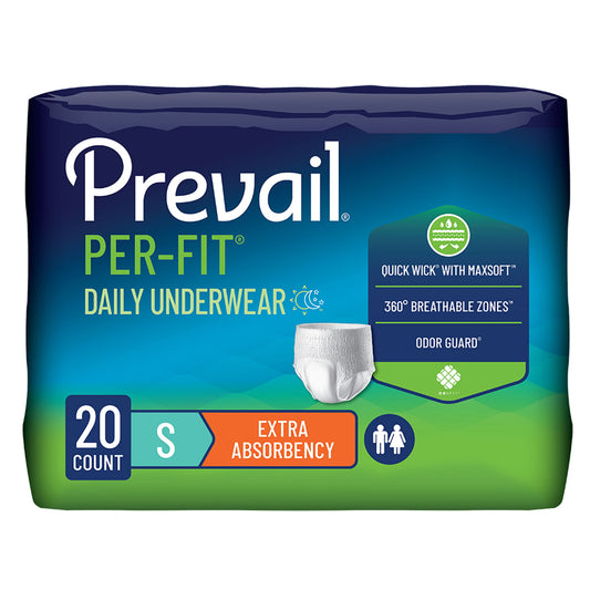 Prevail Per-Fit® Daily Underwear, Small, 80/Cs