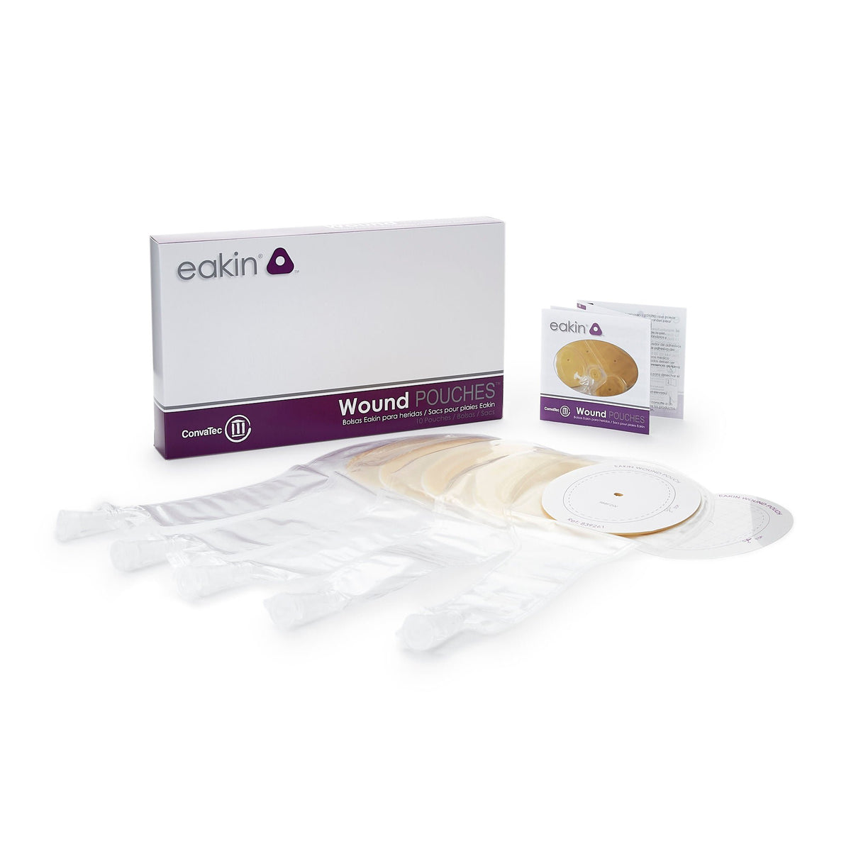 Eakin® Fistula And Wound Drainage Pouch, 108 X 75Mm Cutting Area, 10/Bx