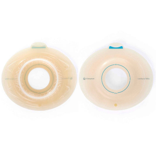 SenSura® Mio Click Convex Light Ostomy Barrier, 35 mm Stoma Opening, Blue Match, 5/BX