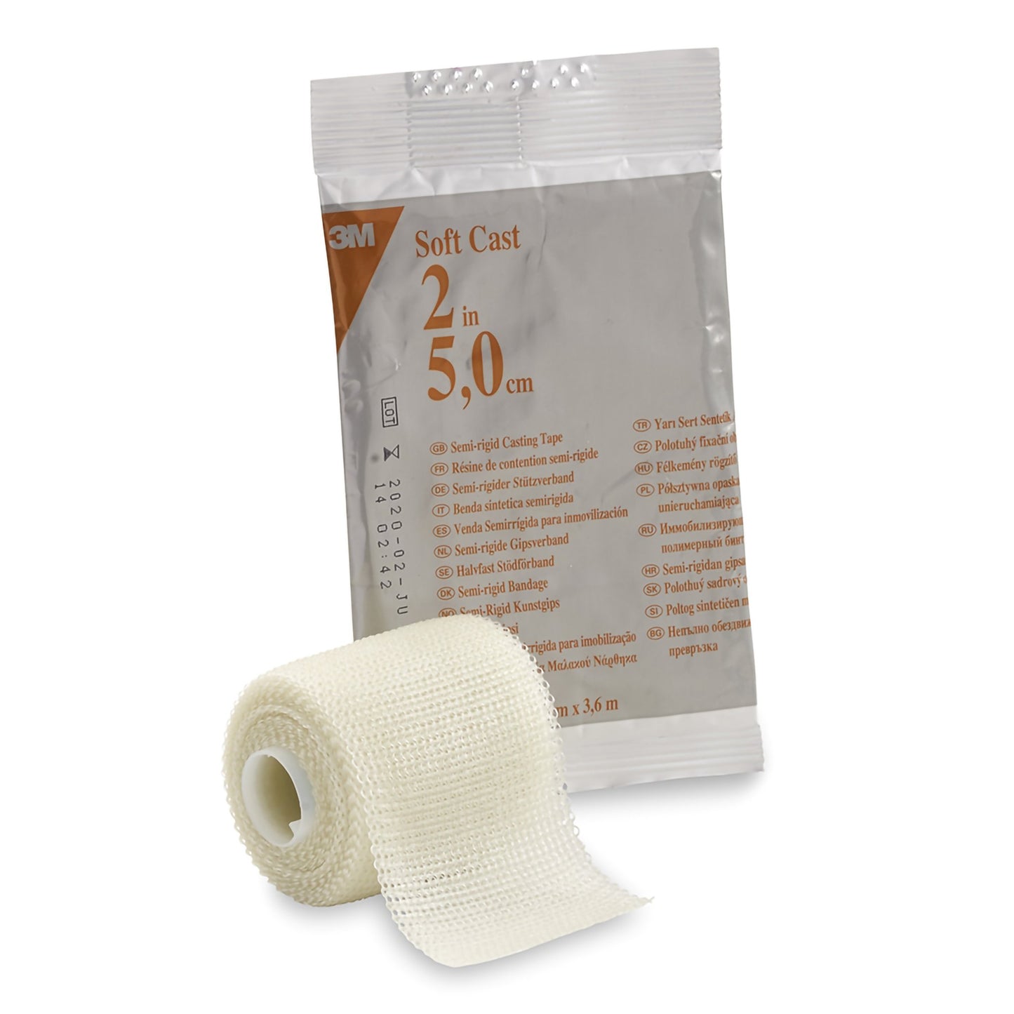 3M™ Scotchcast™ Soft Cast White Cast Tape, 2 Inch x 4 Yard 10/CASE -82102