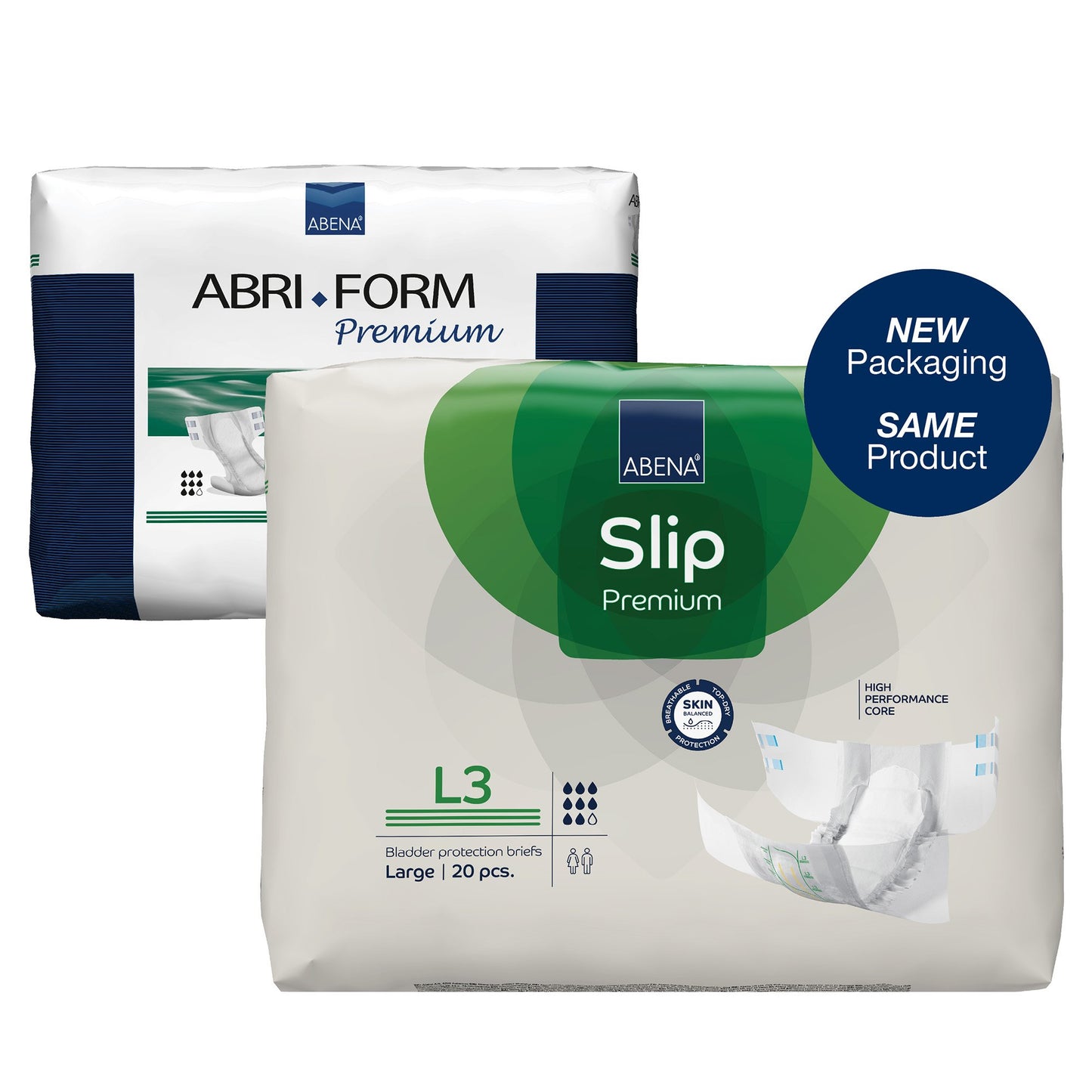 Abena Slip Premium L3 Incontinence Brief, Large 20/PACK -1000021291