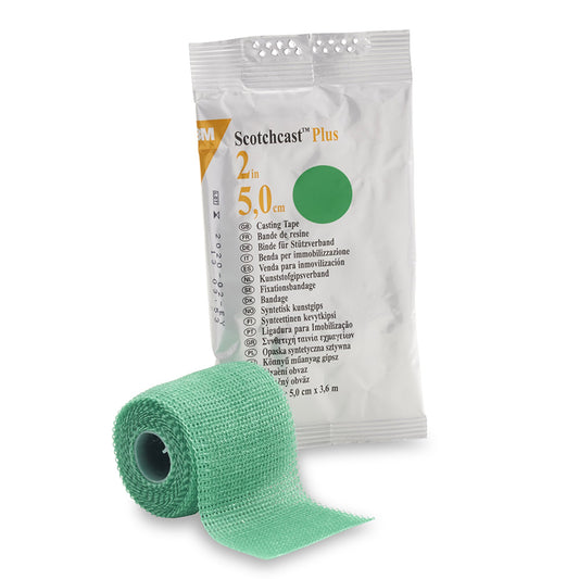 3M™ Scotchcast™ Plus Cast Tape, Green, 2 Inch x 4 Yards 1/EACH -82002G