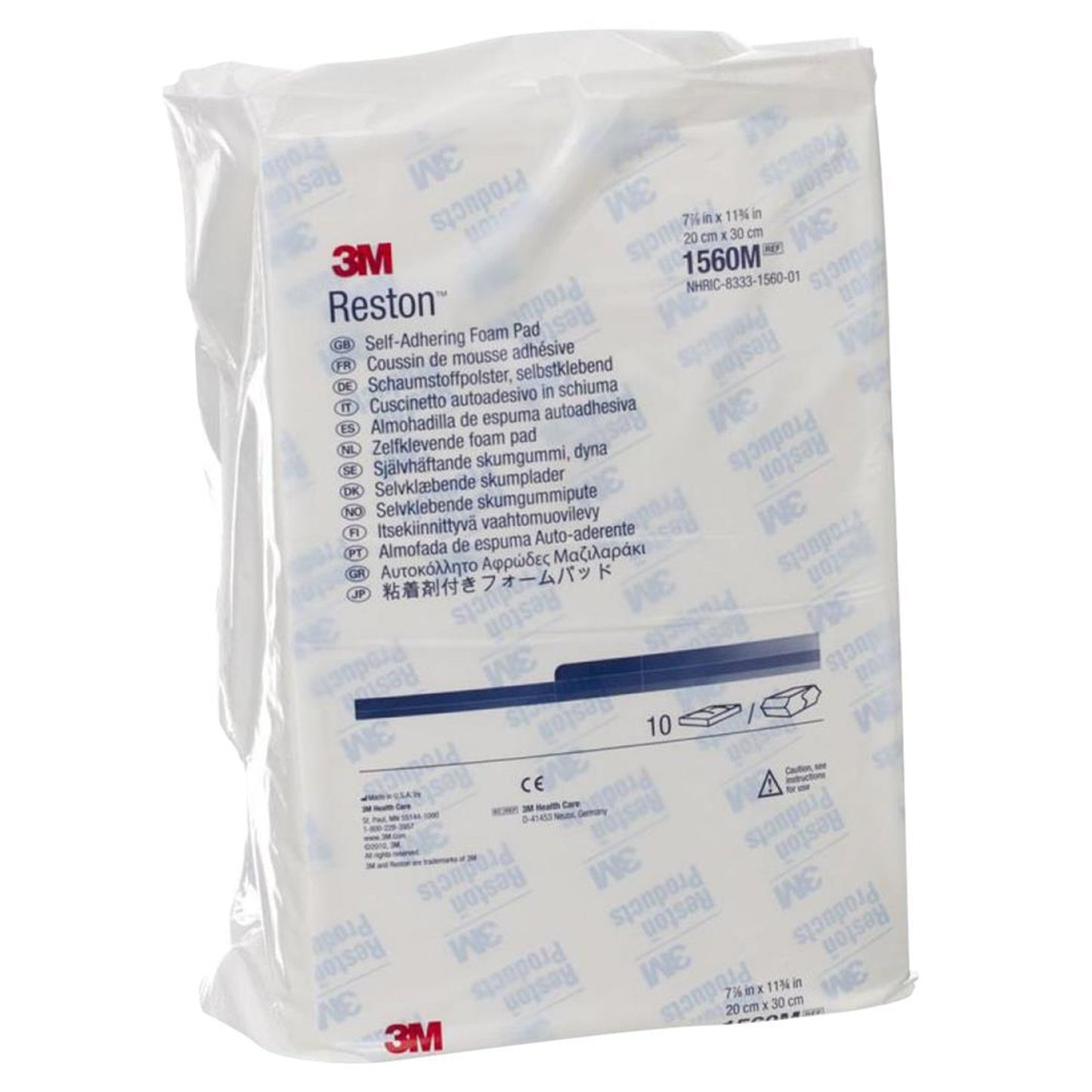 3M™ Reston™ Self-Adhering Pad, 7-7/8 x 11 Inch 10/PACK -1560M