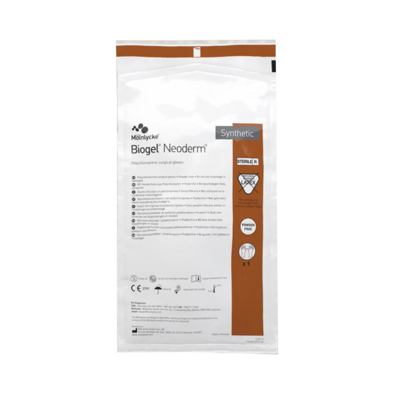 Biogel NeoDerm Polychloroprene Surgical Glove, Size 7, Light Brown 1/PAIR -42970