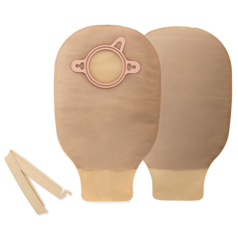 New Image™ Drainable Beige Colostomy Pouch, 9 Inch Length, Mini , 2¾ Inch Flange