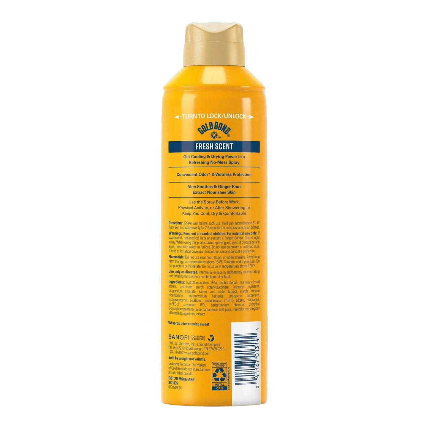 GOLD BOND, SPR PDR NO MESS BODY FRESH SCENT 7OZ