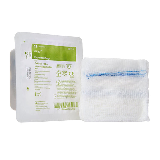 Visitec™ Sterile USP Type VII X-Ray Detectable Gauze Sponge, 4 x 4 Inch, 16-Ply 10/TRAY -7317--